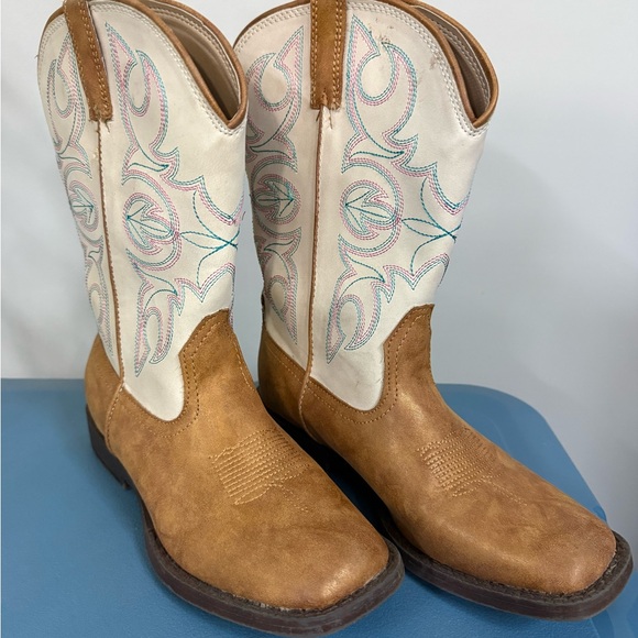 Roper Other - Roper Kids Western Boots - Tan and Cream